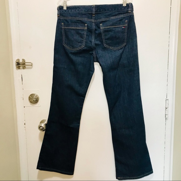 Tommy Hilfiger modern bootcut dark blue jeans size 8S - Picture 3 of 14
